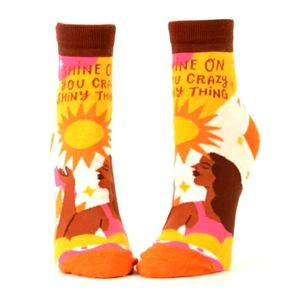 Blue Q SHINE ON YOU CRAZY SHINY THING W-ANKLE SOCKS